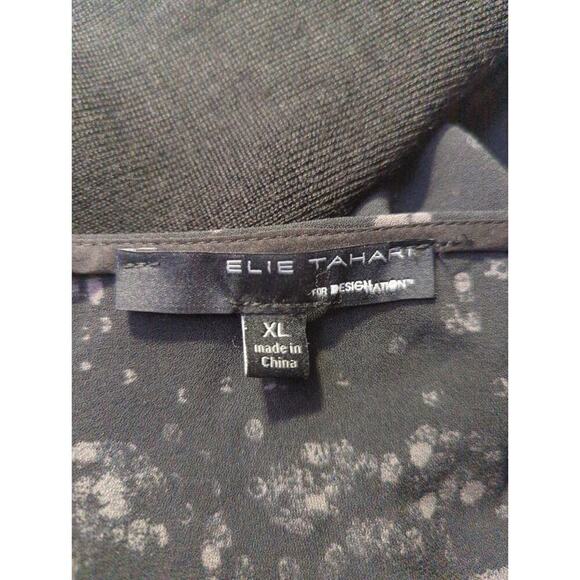 Elie Tahari For‎ Design Nation Dress Woman's XL Black Gray Zipper Accents Boxy - Picture 8 of 12